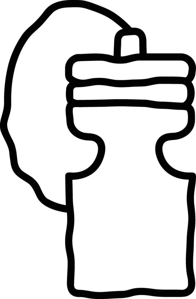 Bottle drink icon symbol image. Illustration of the drink water bottle glass design image vector