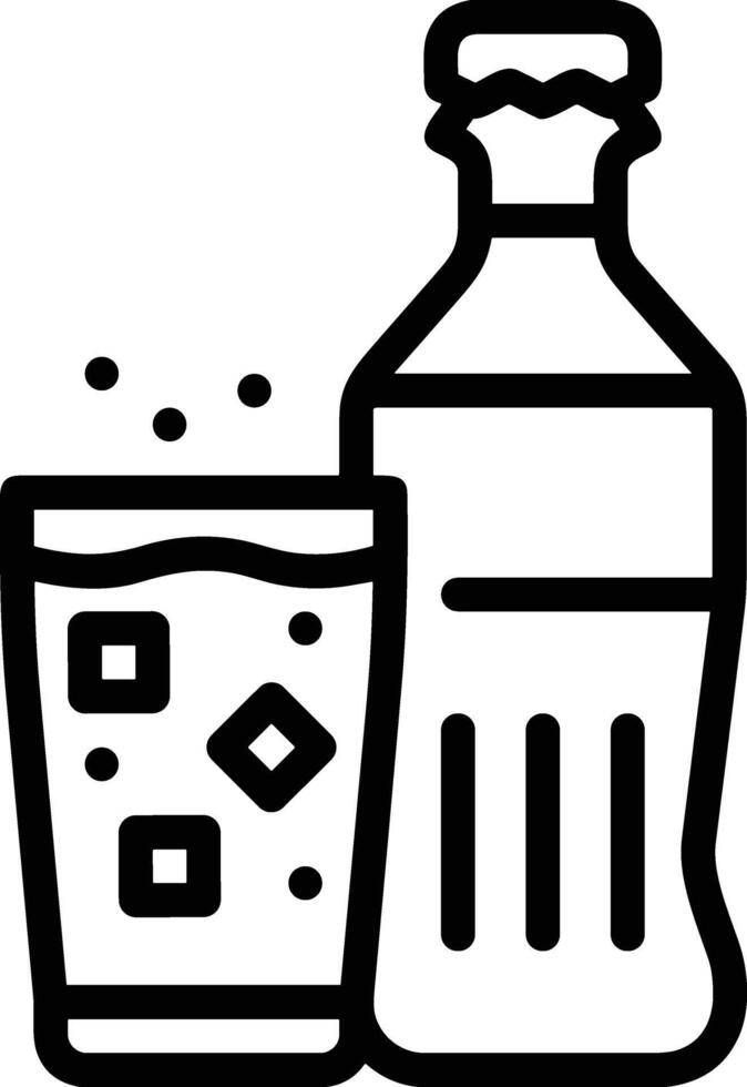 Bottle drink icon symbol image. Illustration of the drink water bottle glass design image vector