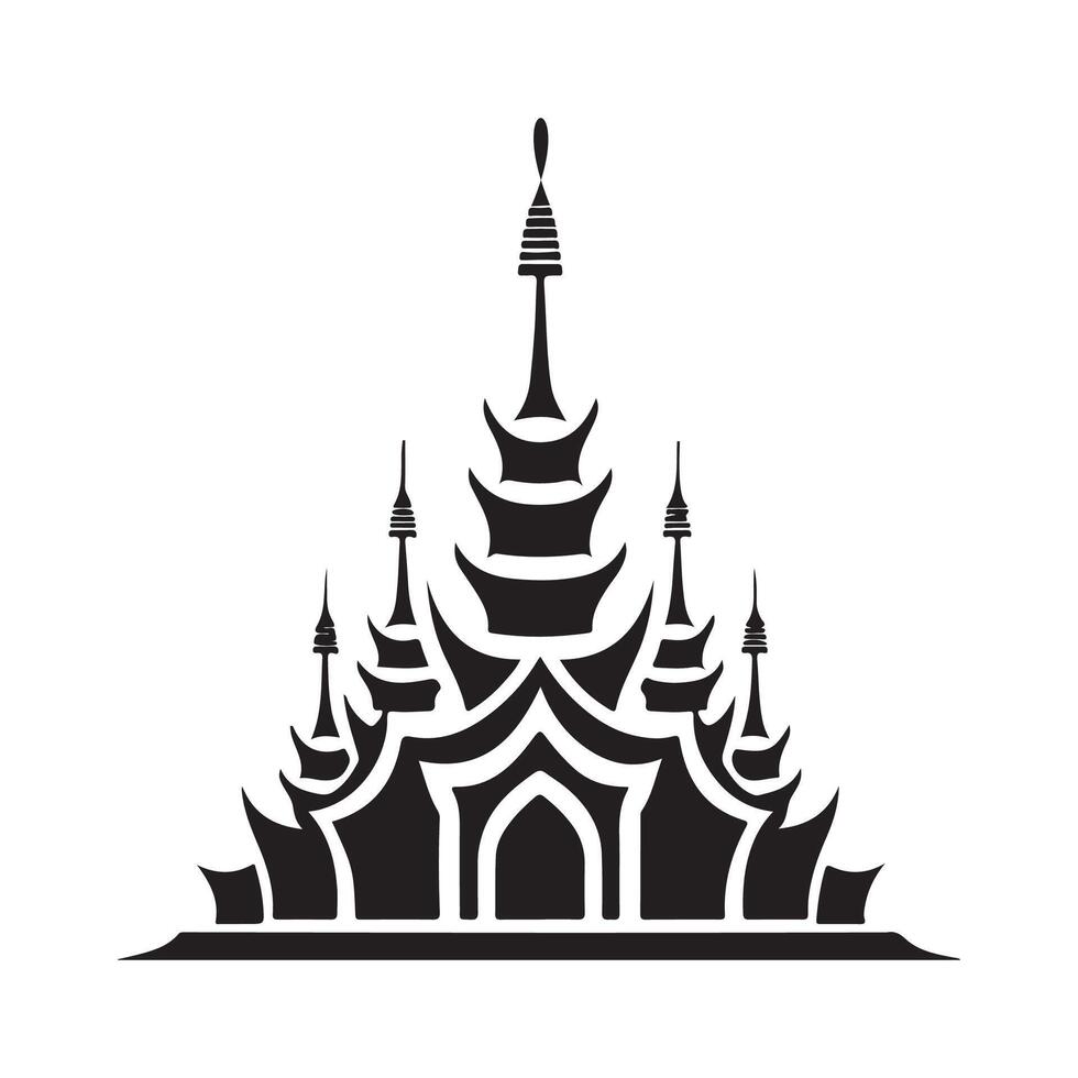 Temple logo icon design template and illustration vector