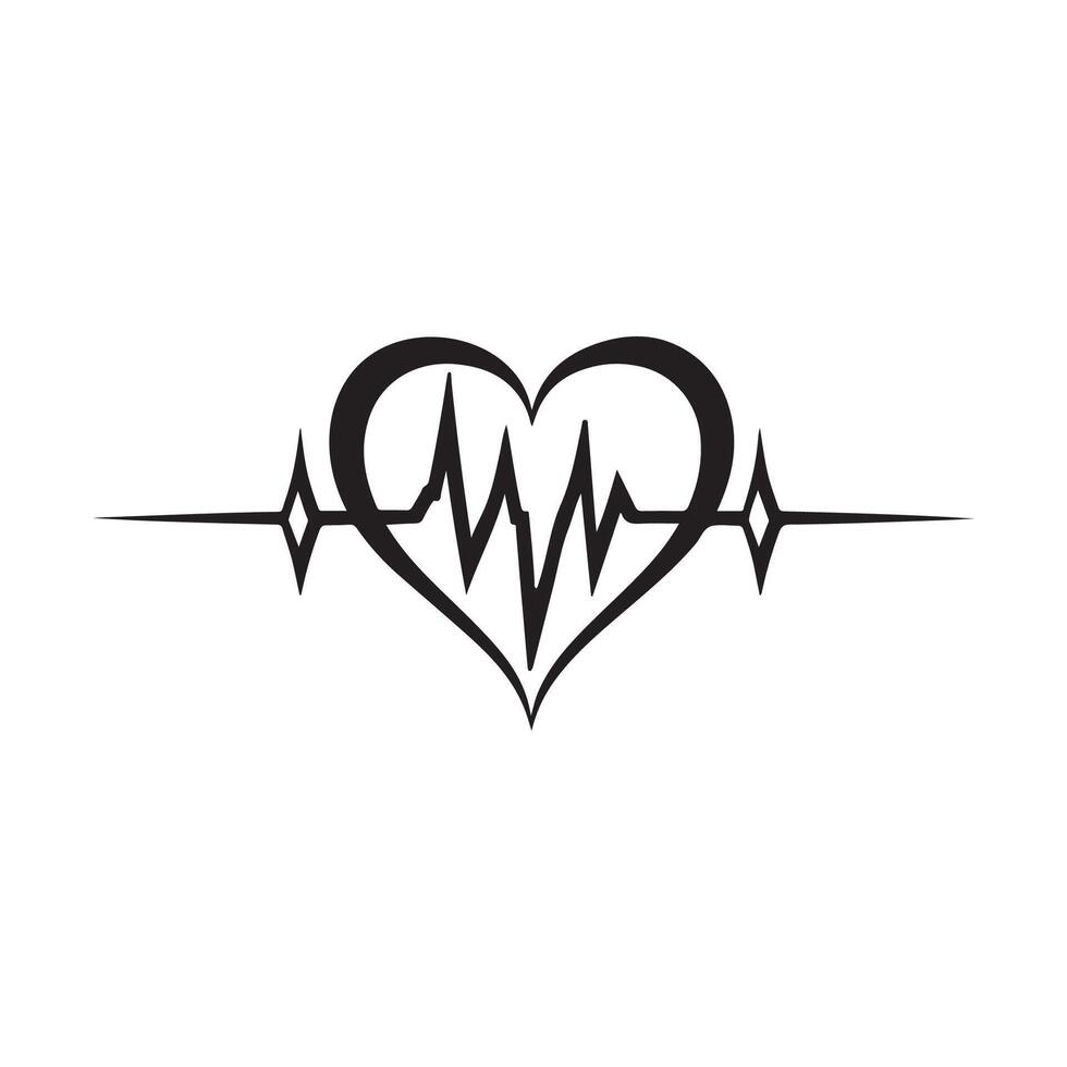 Heart Line Logo Design Art, Icons, and Graphics vector
