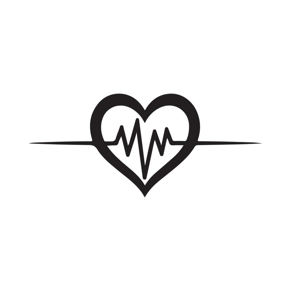 Heart Line Logo Design Art, Icons, and Graphics vector