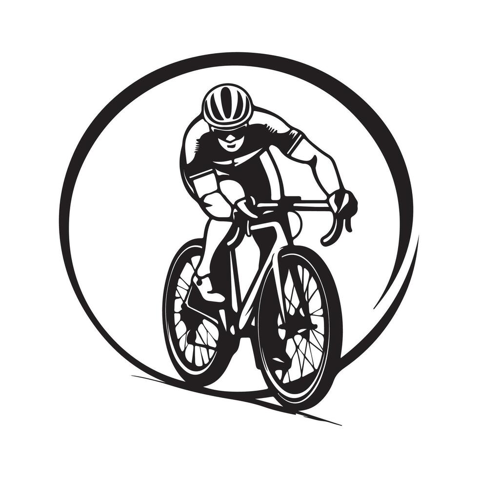 Cycling club logo Stock Images isolated on white background vector