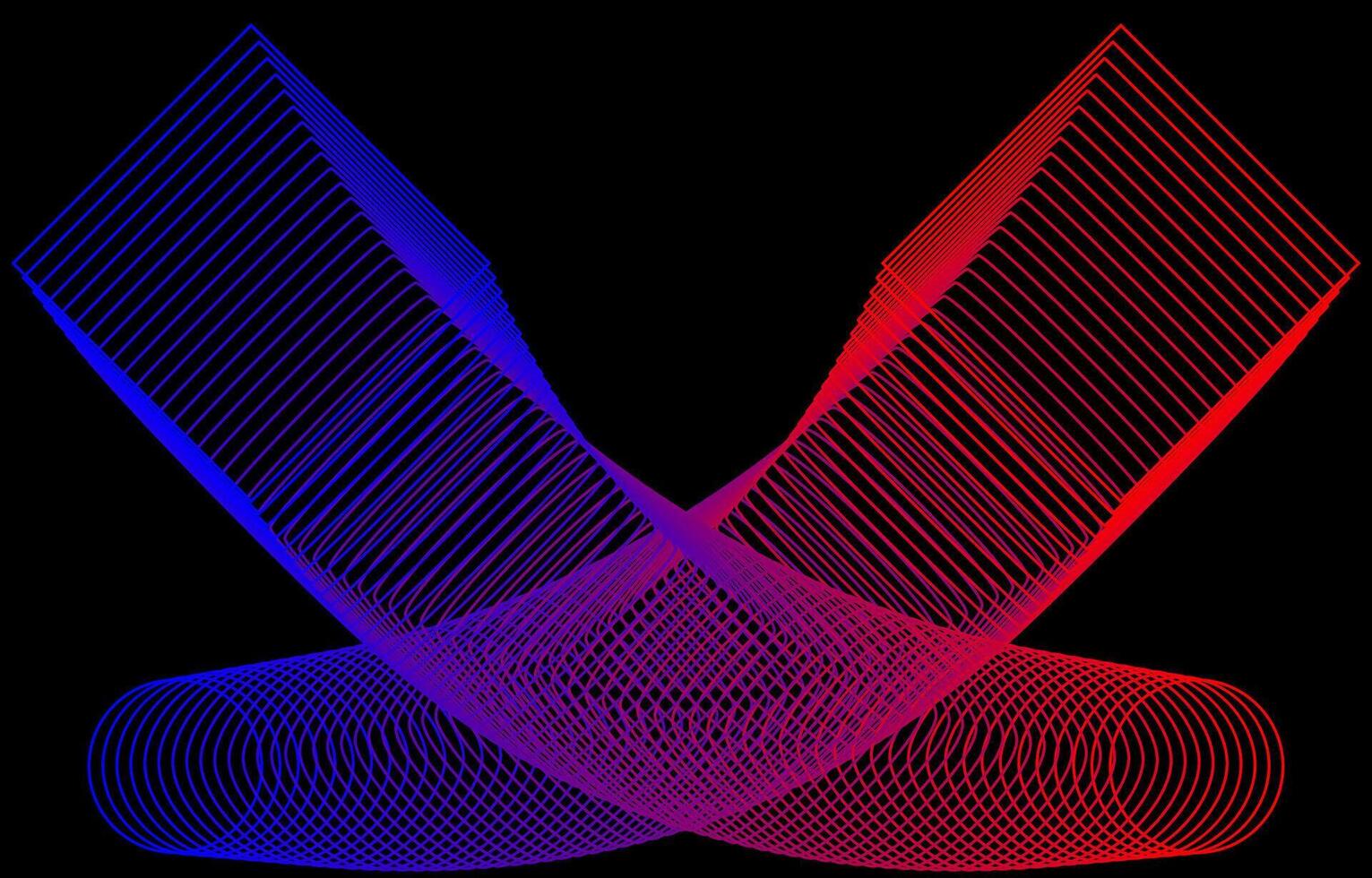 red and blue lines, circles and squares Abstract technology lines for web page decoration. vector