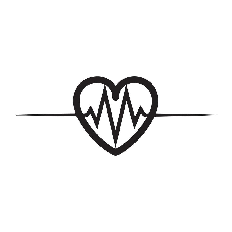 Heart Line Logo Design Art, Icons, and Graphics vector