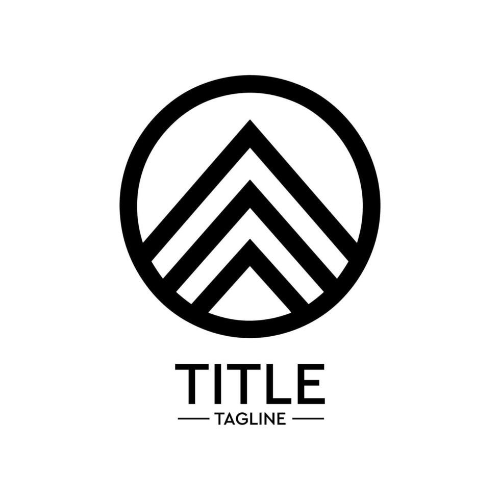 Geometric Golden Shape Logo - A modern and luxurious logo design featuring a geometric shape in golden color, perfect for businesses and brands looking to convey elegance, sophistication. vector