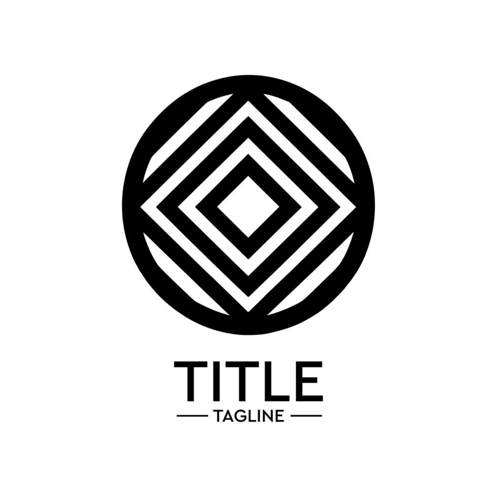 Geometric Golden Shape Logo - A modern and luxurious logo design featuring a geometric shape in golden color, perfect for businesses and brands looking to convey elegance, sophistication. vector