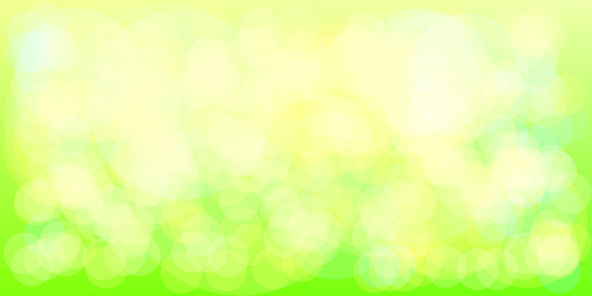 green bokeh gradient background with light reflection vector