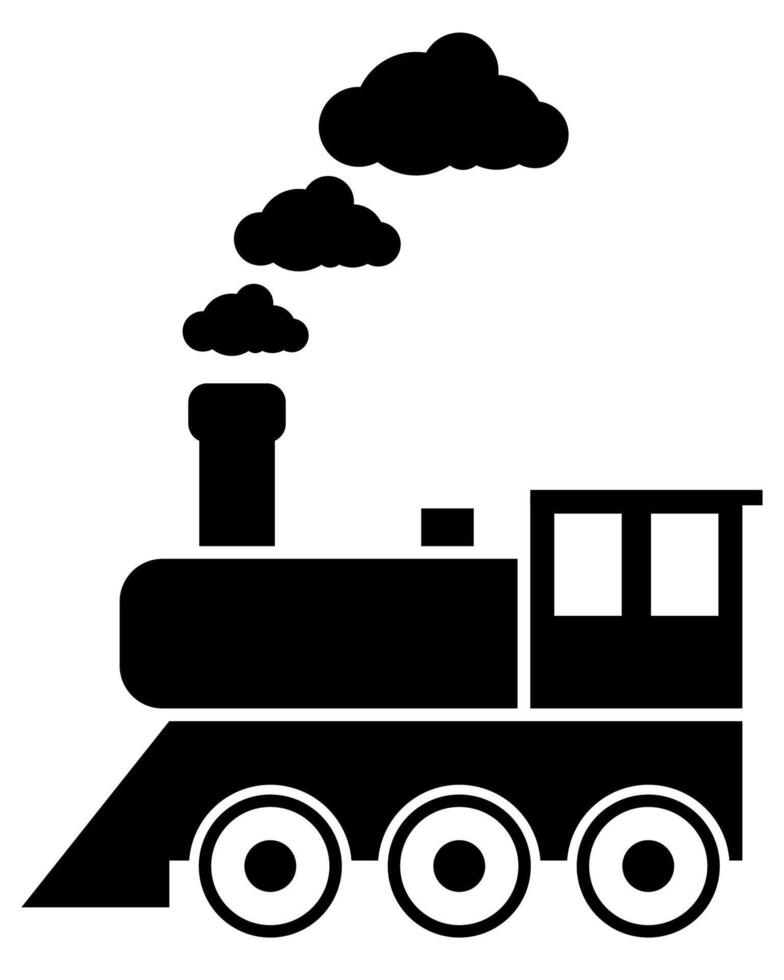 train railways transportation printable template flat design icon isolated silhouette traffic vector