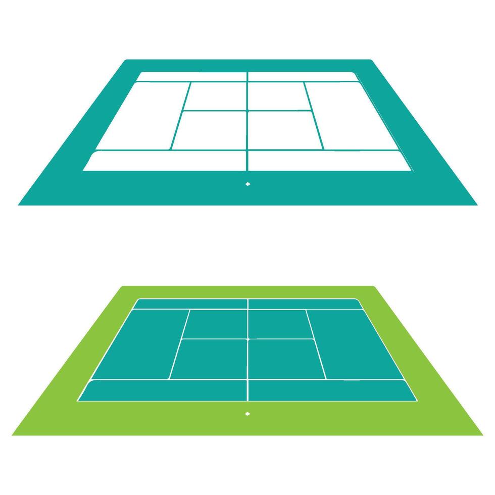Badminton court image icon vector