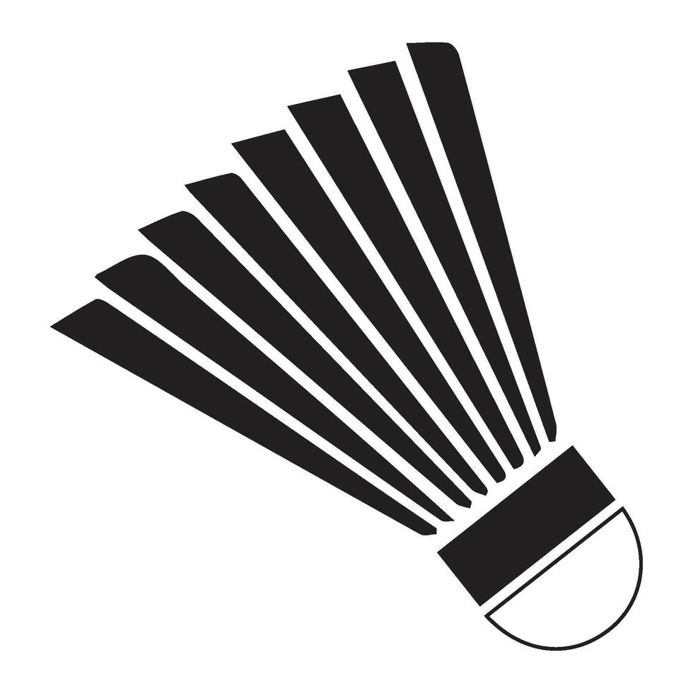 badminton shuttlecock icon vectors illustration