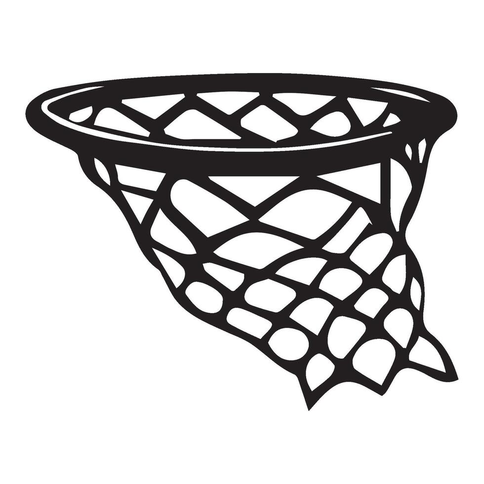 basketball hoop net illustration icon vector