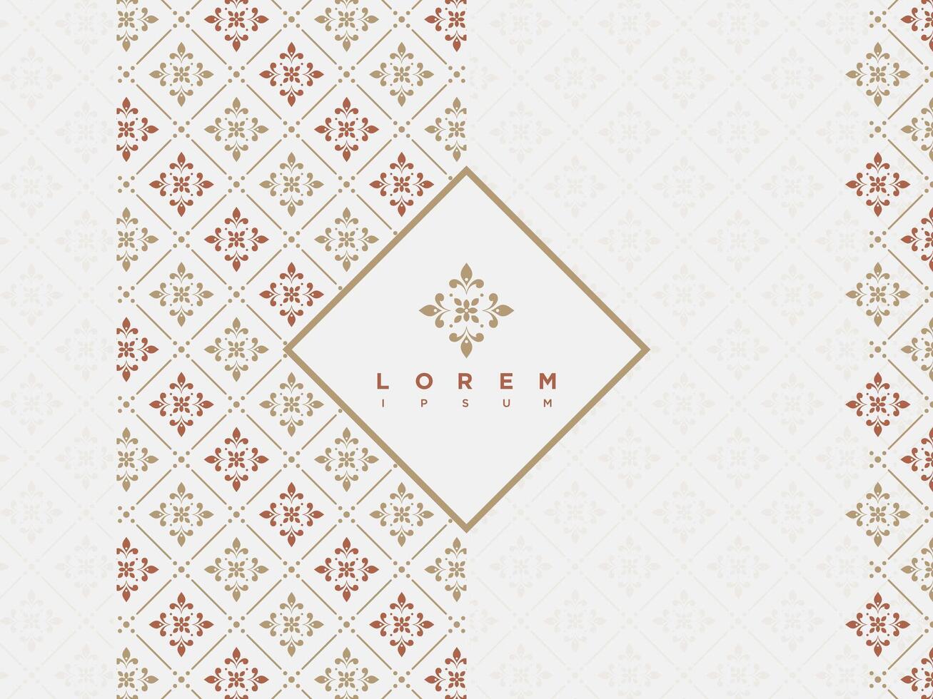 Luxury Modern Seamless Pattern Indonesian Traditional Batik Motifs Design Template vector