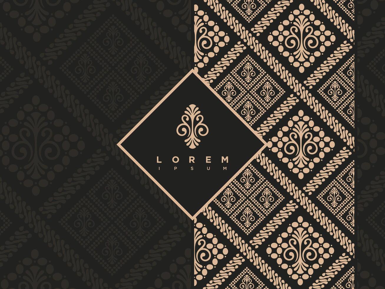 Luxury Modern Seamless Pattern Indonesian Traditional Batik Motifs Design Template vector
