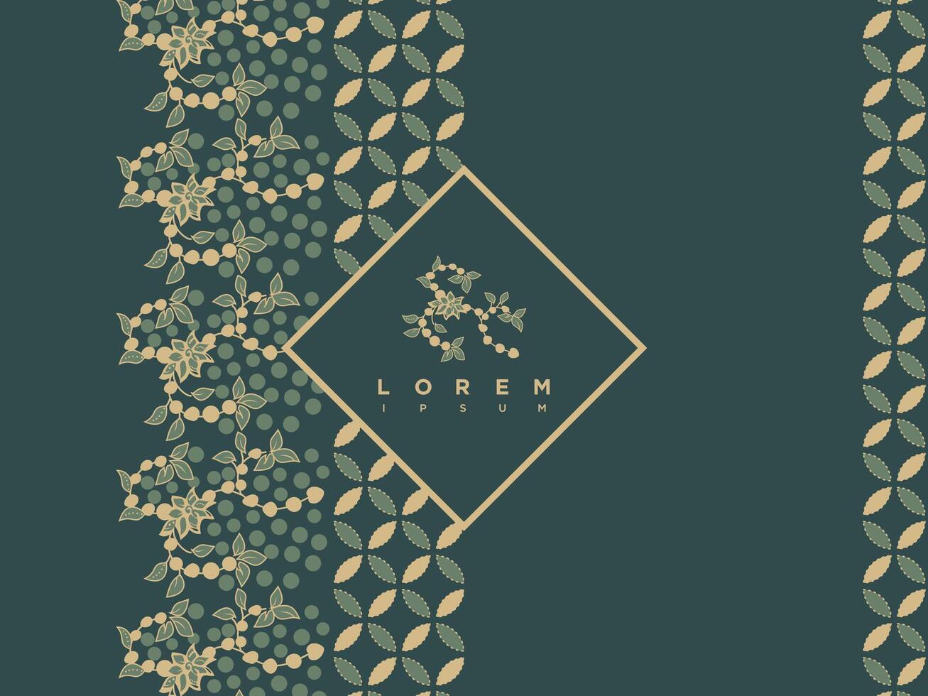 Luxury Modern Seamless Pattern Indonesian Traditional Batik Motifs Design Template vector