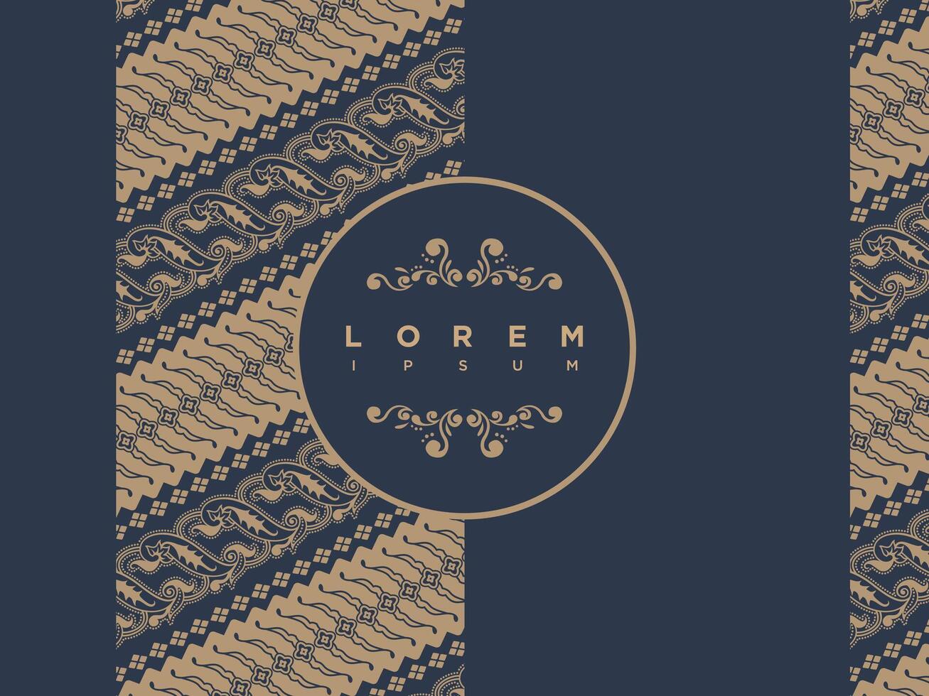 Luxury Modern Seamless Pattern Indonesian Traditional Batik Motifs Design Template vector
