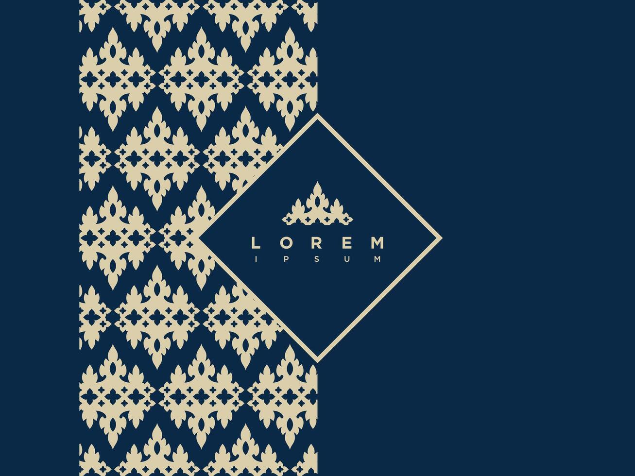 Luxury Seamless Pattern Design Template vector