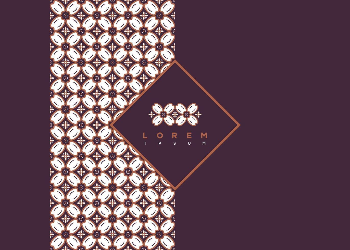 Luxury Modern Seamless Pattern Indonesian Traditional Batik Motifs Design Template vector