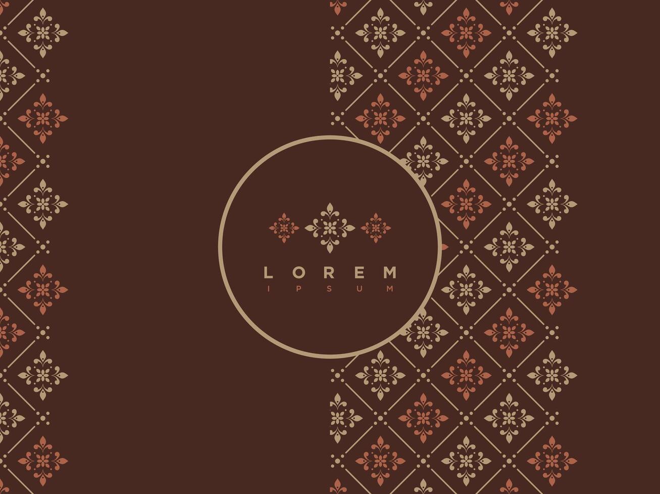 Luxury Modern Seamless Pattern Indonesian Traditional Batik Motifs Design Template 5.eps vector