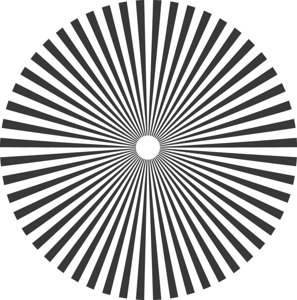 silhouette vintage sunburst black color only vector