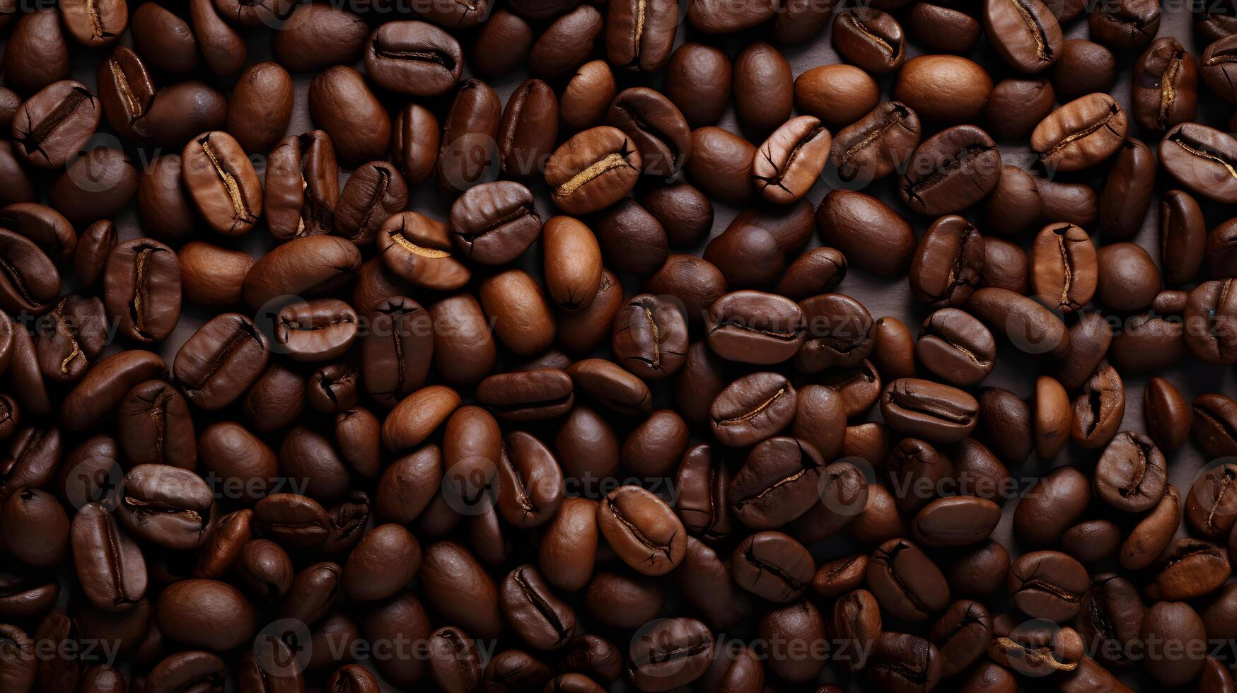 Background consisting of a large number of coffee beans. photo