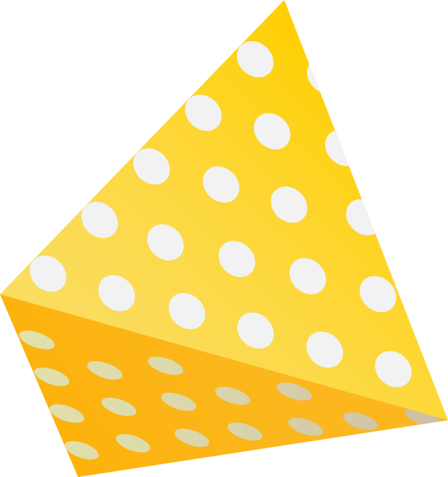 Abstract triangle 3D element png