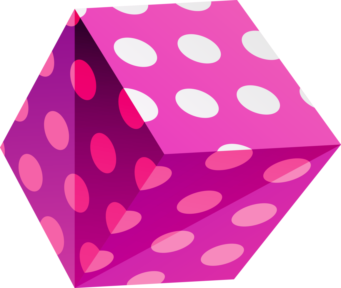 Abstract 3D Square party element png