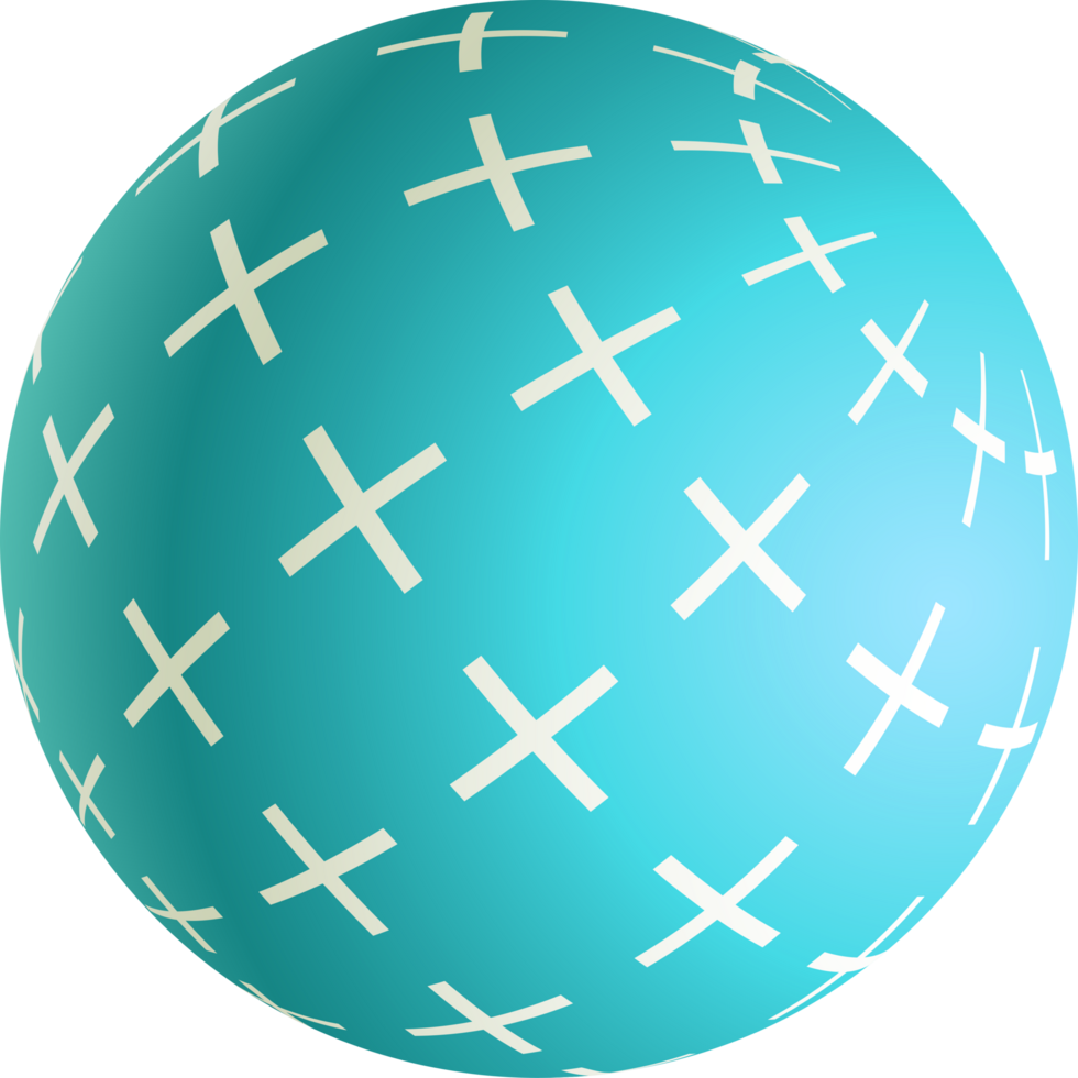Abstract 3D ball party element png