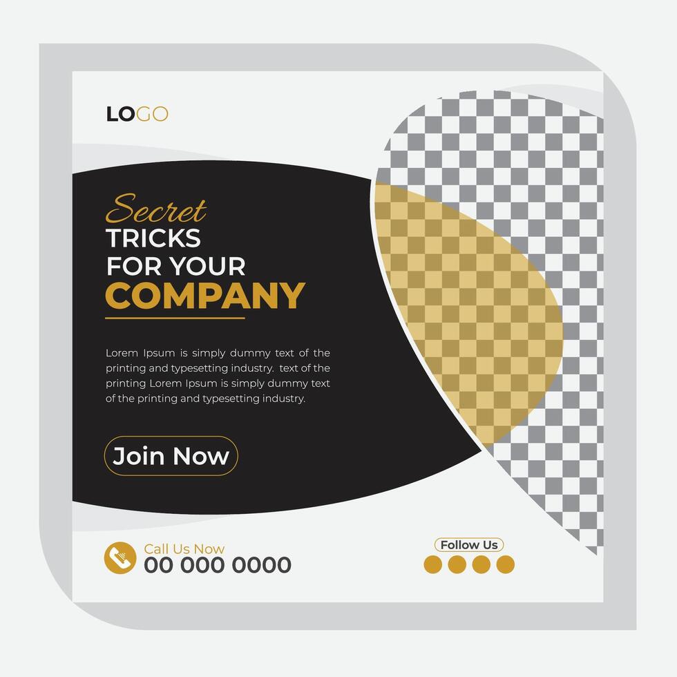 Unique and professional social media post banner template can be edited, Promotional web banners for digital marketing vector