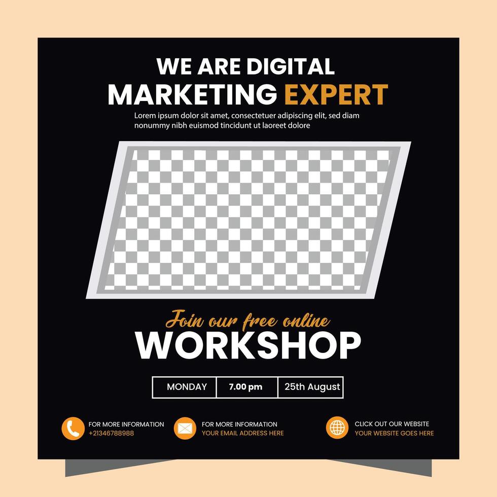 Creative Business Social Media Post Design vector