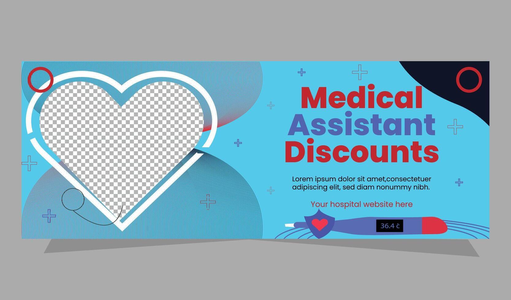 Medical Doctor Web Banner template Design vector