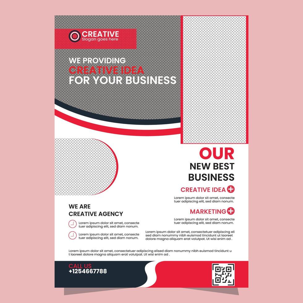 Modern Business Flyer template Design vector