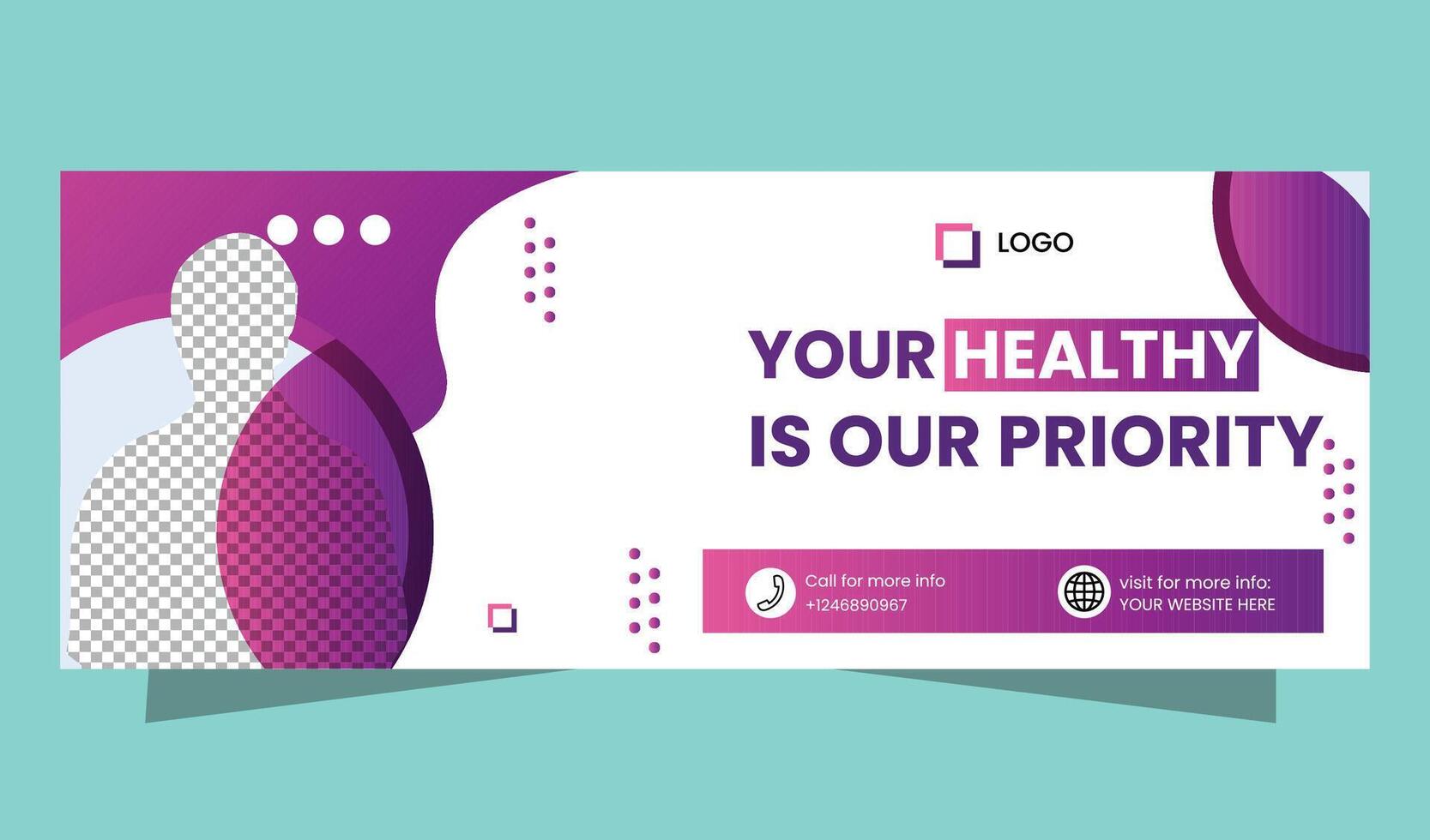 Medical Doctor Web Banner template Design vector