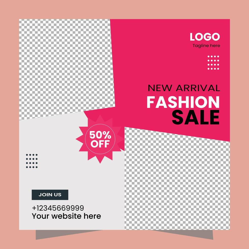 Creative Business Social Media Post Template Design vector