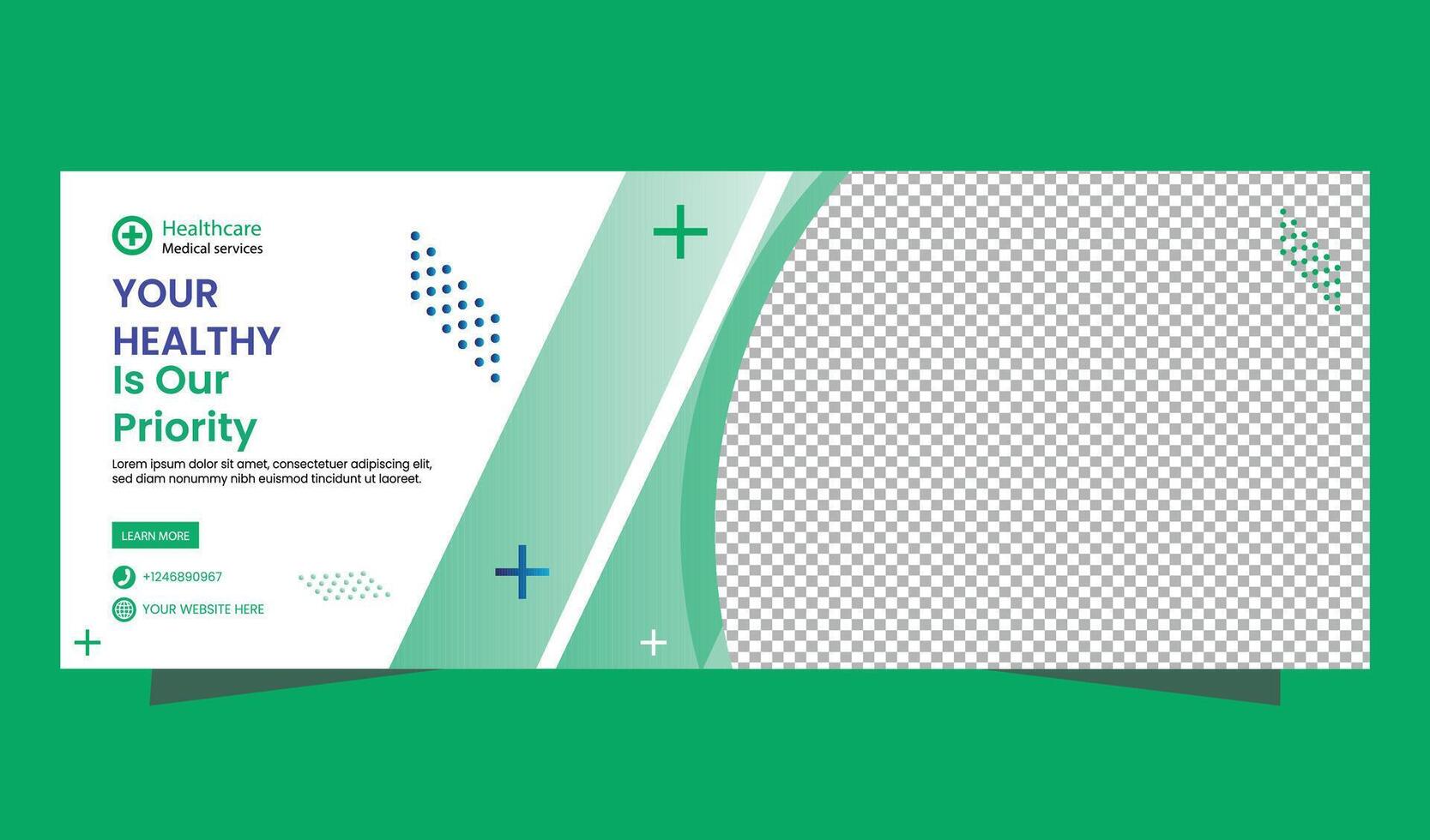Medical Doctor Web Banner template Design vector