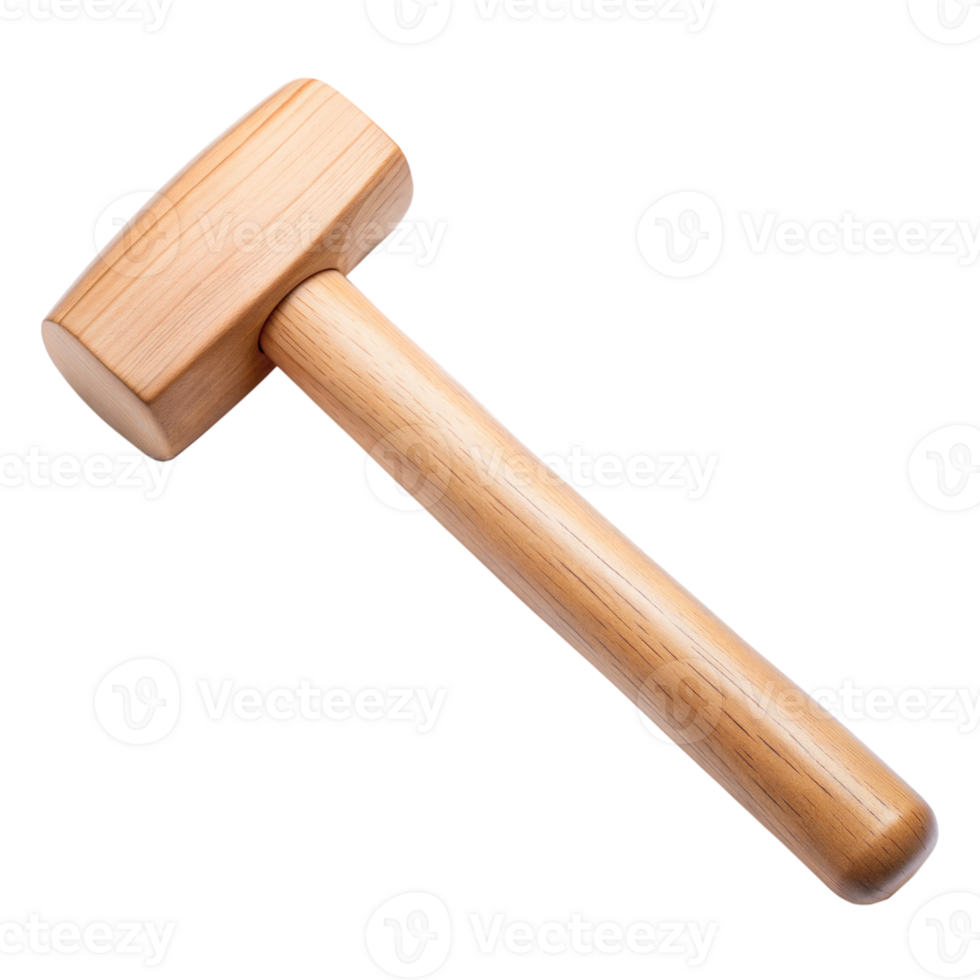 Wooden Hammer Isolated On Transparent Background png
