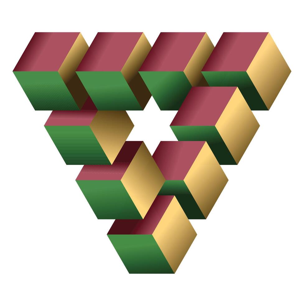 Abstract triangle overlap vector
