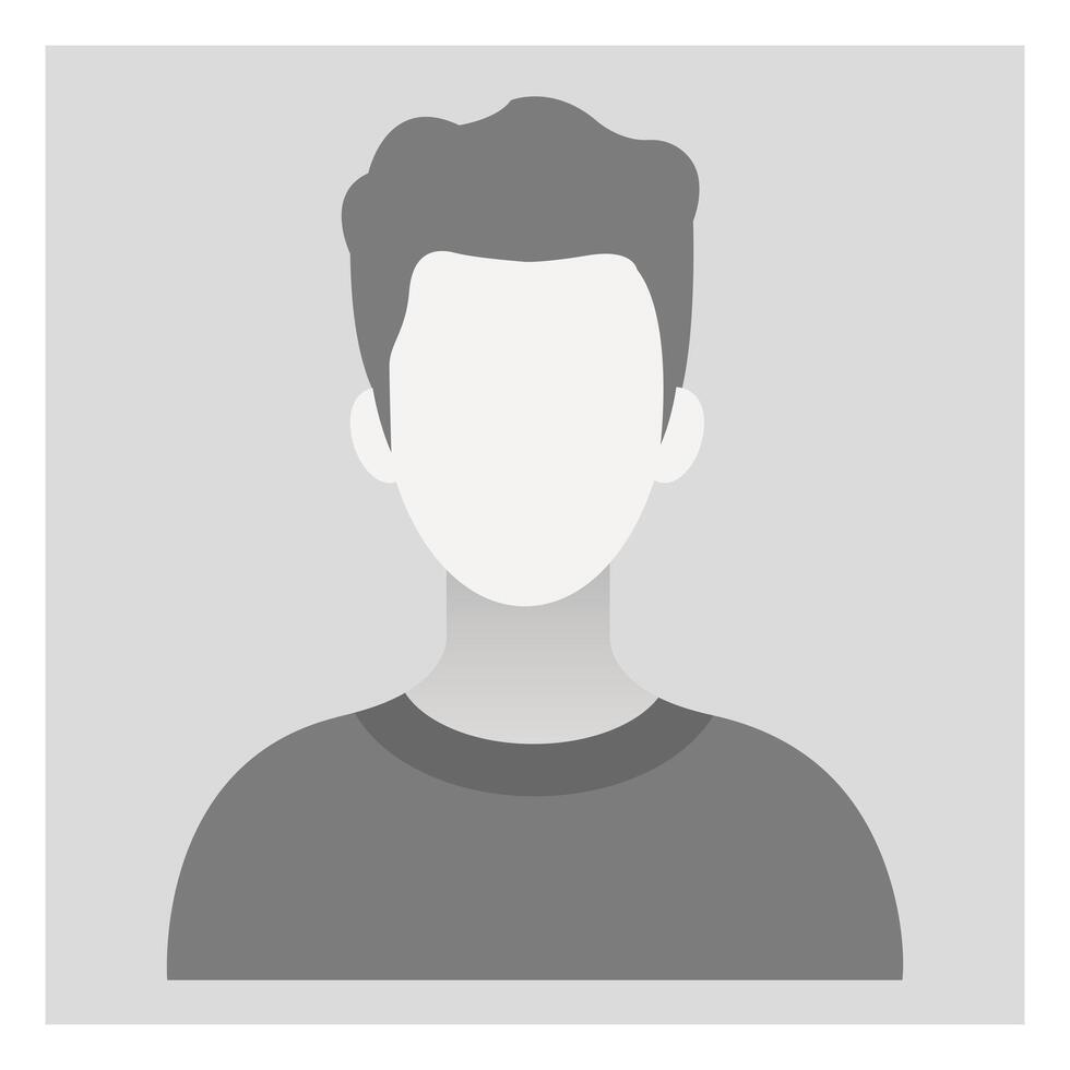 Default avatar profile icon. Grey photo placeholder for social networks, resumes, forums and dating sites. Male no photo default images for unfilled user profile vector