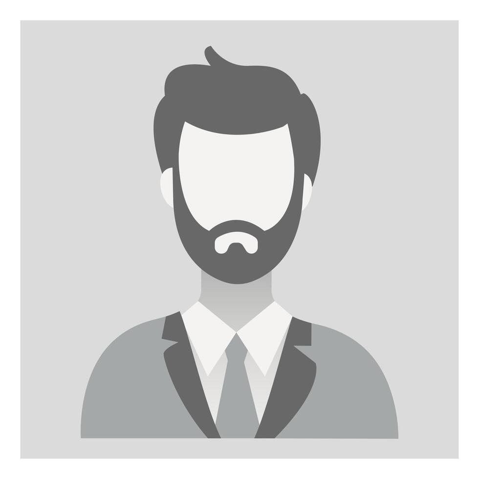 Man empty avatar. photo placeholder for social networks, resumes, forums and dating sites. Male no photo default images for unfilled user profile vector