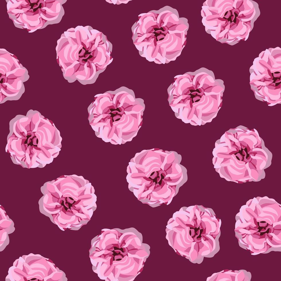 Illustration of pattern with flowers. vector