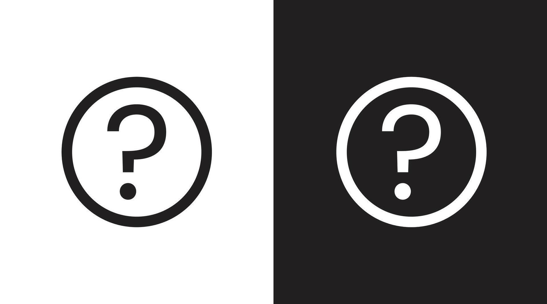Question Icons and Symbols vector