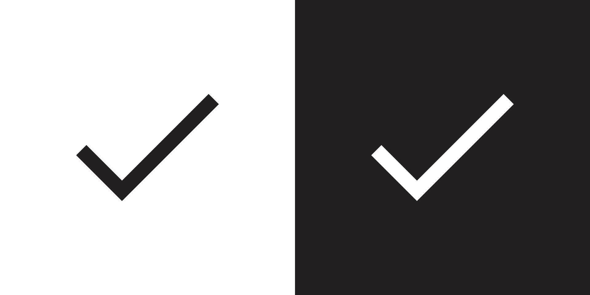 check icon black and white vector