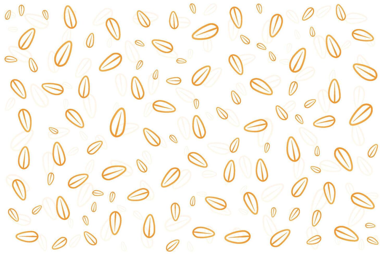 Golden corn doodle pattern background vector