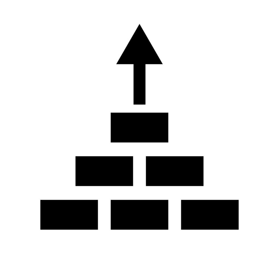 Build up silhouette icon vector