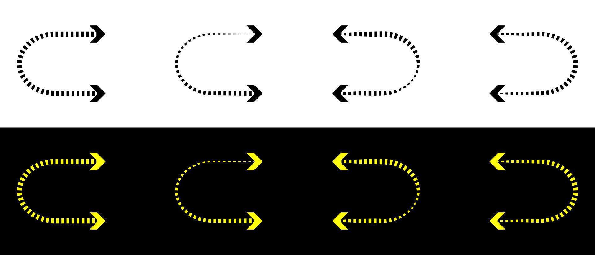 Arrow pointing both sides, direction sign, right and left side arrow icon. vector
