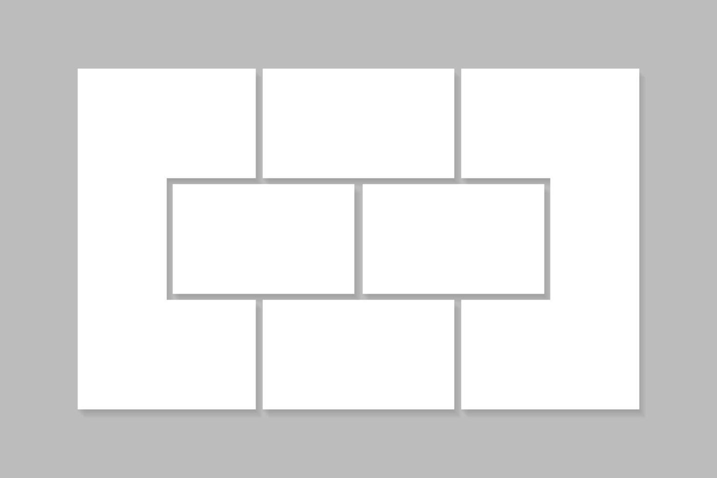 Moodboard layout Photo collage template vector
