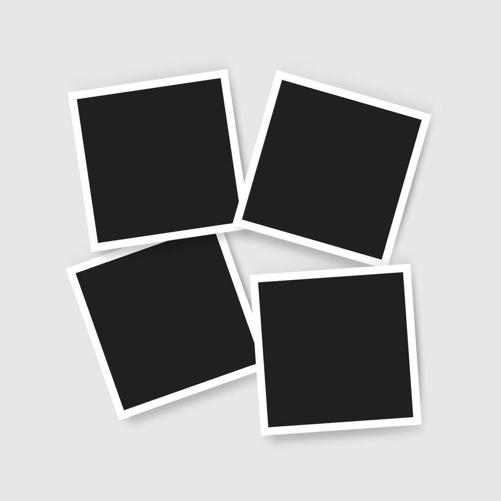 Photo frame mockup design vector
