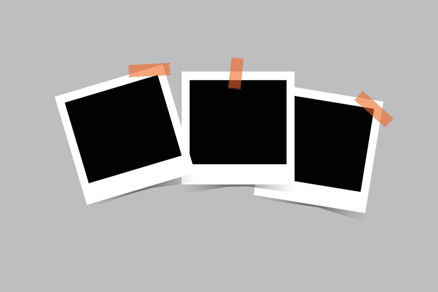 Collection Photo booth picture frames. vector