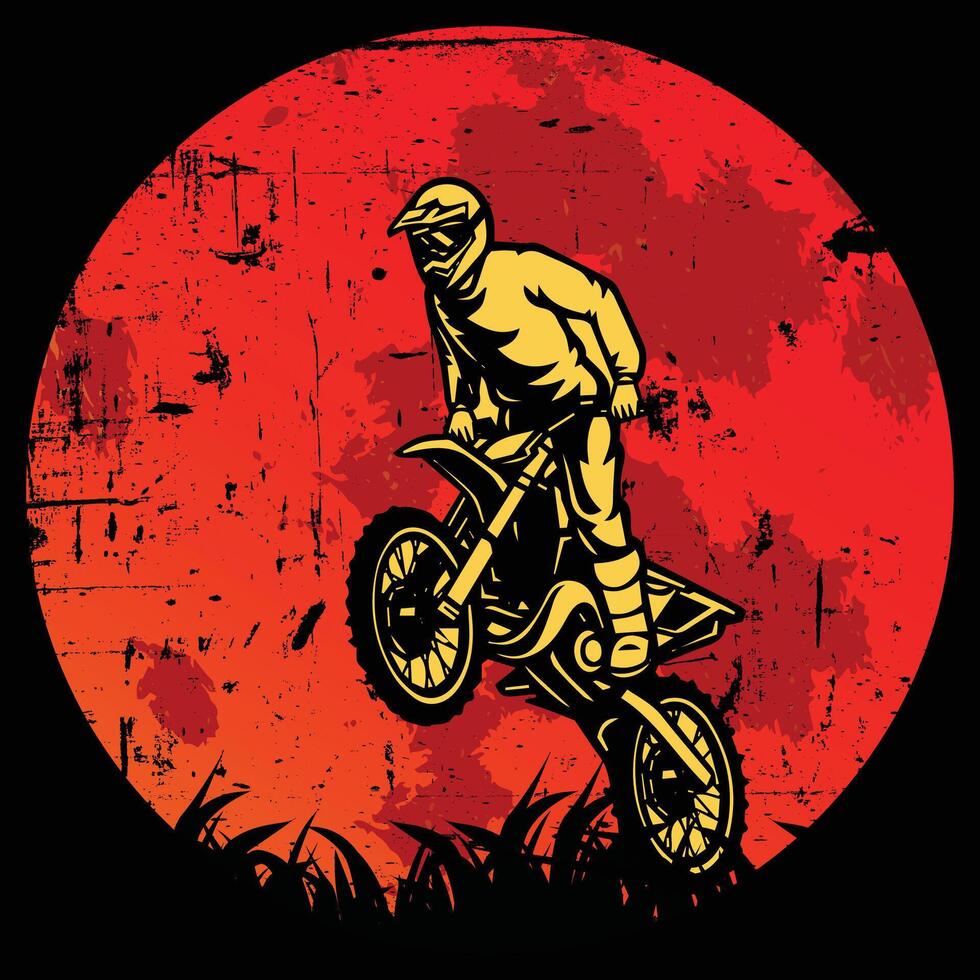 Mountain Bike T-Shirt Design vector