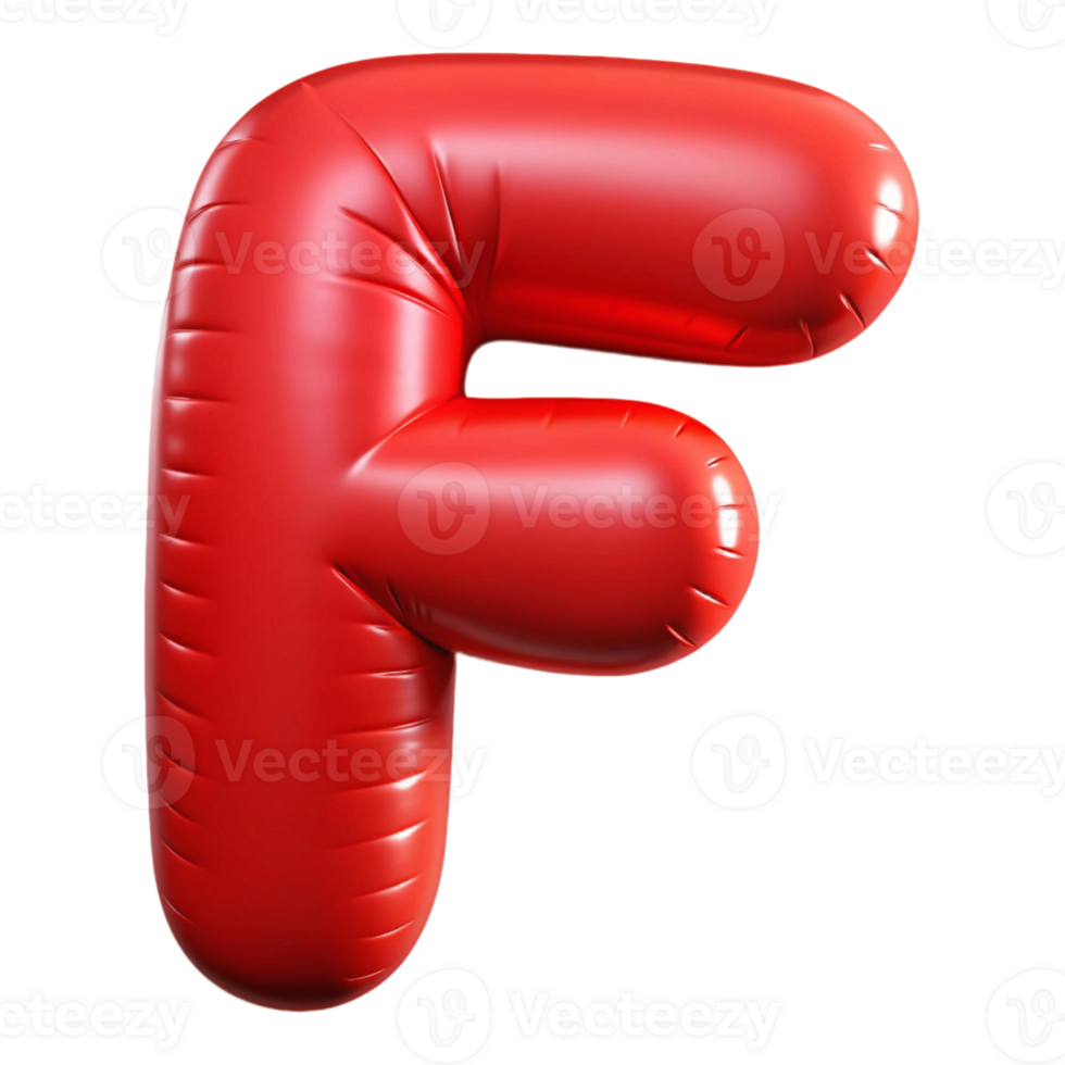 3d foil plastic party balloon F png