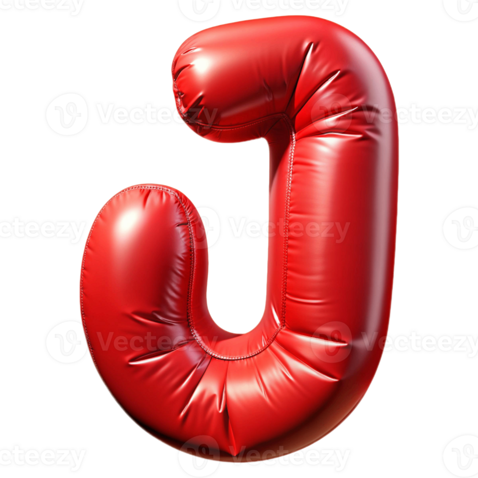 3d foil plastic party balloon J png